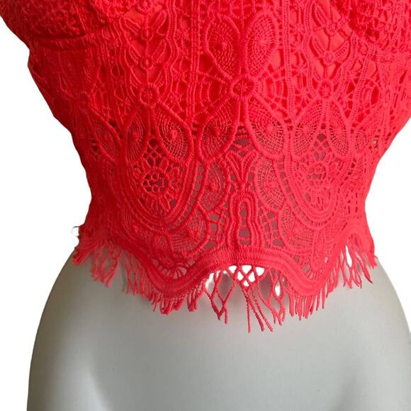 Y2K Women Crop Corset Top L Vibrant Sweetheart Neck Coquette Flirty Retro Girly - Picture 7 of 10